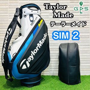 TaylorMade テーラーメイド SIM2 キャディバッグ 本格ツアーモデル　3点式　ゴルフバッグ キャディバック 高級　シム