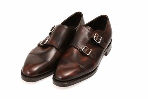 ジョンロブ ウイリアム ダブルレザーソール ブラウン サイズ7.5 約26cm Eワイズ JOHN LOBB william 228192L 2Y DARK BROWN