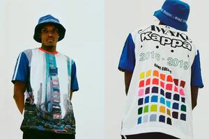 ￠新品タグ付◇ AWAKE NEW YORK アウェイク × KAPPA カッパ Soccer Jersey サッカージャージ ゲームシャツ L