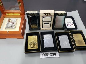 0901C26　喫煙グッズ　ライター　おまとめ　ZIPPO ジッポー　 など　◆着火未確認・現状お渡し