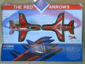 R44TY●飛行機フィギア　CORGI RAFアクロバティックチームTHE RED ARROWS