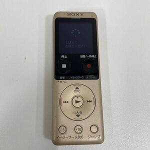 G◎ SONY ソニー ICD-UX570F ステレオ ICレコーダー ゴールド ボイスレコーダー 動作確認済み