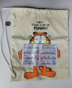 Garfield ガーフィールド 布袋 肩掛けバッグ 未使用 昭和時代 送料無料