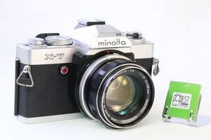 【同梱歓迎】【動作保証・点検済】良品■ミノルタ MINOLTA X-7 + MC ROKKOR-PF 55mm F1.7■露出計・オート完動・プリズム腐食なし■EE1134