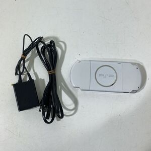 動作確認/初期化済み SONY PSP 本体 充電器 ver6.31 PSP-3000 パールホワイト【送料無料】AAL1030小9428/1121