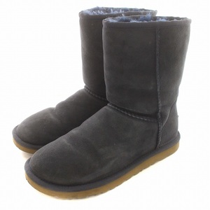 アグ オーストラリア UGG australia ムートンブーツ クラシックショート 5825 ネイビー 紺 US6 23cm ネイビー