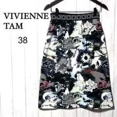 ヴィヴィアンタム 総柄スカート 38 vivienne tam スウェット レア