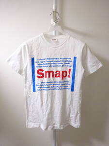 SMAP x BEAMS BOY 半袖Tシャツ 02.7.24 白 S スマップ ビームスボーイ