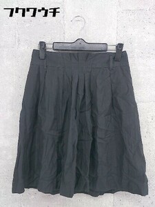 ◇ UNTITLED アンタイトル ミニ フレア スカート サイズ1 ブラック レディース