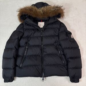 ☆美品☆ MONCLER MARQUE モンクレール　マルク　コヨーテファー付き　ダウンジャケット　ブラック　黒　メンズ　Sサイズ