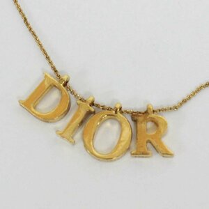 1円～Dior　クリスチャン・ディオール　ロゴ　ネックレス　中古