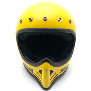 送料無料 SIMPSON M52 YELLOW 61cm/シンプソン黄色イエロービンテージヘルメットオフロードフルフェイスモトクロストラッカーvmxmadmaxm50