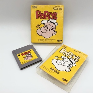 NS32748A■【希少】GAME BOY ソフト POPEYE 箱・取扱説明書付き■Sigma シグマ ゲームボーイ レトロ カートリッジ カセット ポパイ