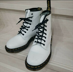 Dr.Martens イギリス製 ドクターマーチン ビンテージ 未使用品 ブーツ ショートブーツ ホワイト レザー 8ホールブーツ