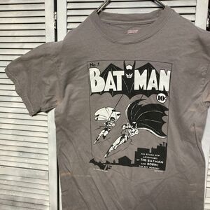 AMSF 1スタ グレー Tシャツ BATMAN バットマン DCコミック アメコミ キャラ - 90s 00s ビンテージ 古着 ベール 卸 仕入れ