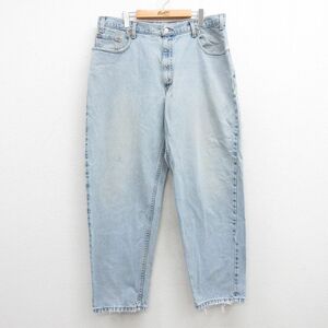 W38/古着 リーバイス Levis 560 ジーンズ メンズ テーパード 紺 ネイビー デニム spe 24oct31 中古 ボトムス ジーパン Gパン ロング パンツ