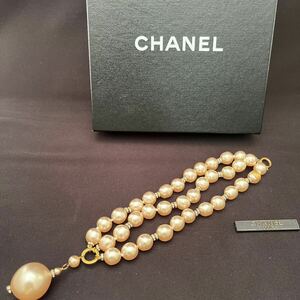 CHANEL パール3連ブレスレット 大粒パール　ゴールド　豪華3連パール