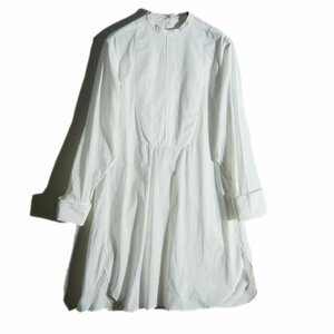 K2956f63　▼FUMIKA UCHIDA フミカウチダ▼　前後2way asha cotton back open dress shirt バンドカラーシャツ ホワイト 34 白 春夏