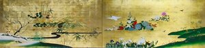 模写漆絵　酒井抱一の名作「四季花鳥図」　NH43　ユーラシアアート