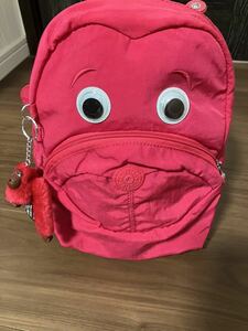 新品 未使用・KIPLING(キプリング)・キッズリュック・赤