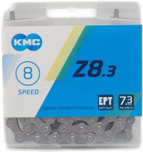 KMC ケイエムシー EPT Z8.3 チェーン 8S 8速 8スピード用 114Links シルバー Silver 自転車