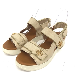 ◆TORYBURCH トリーバーチ サンダル 6◆ ホワイト/ベージュ レディース 靴 シューズ shoes