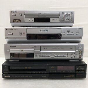 1円～ 【ジャンク】VHSビデオデッキ セット Victor HR-D75 三菱 DJ-V210 Panasonic NV-HV71G SONY SLV-NX11【訳アリ】T015692