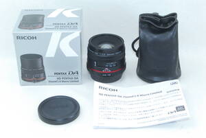 ★極美品★ペンタックス HD PENTAX-DA 35mm F2.8 Macro Limited ブラック 元箱付き♪