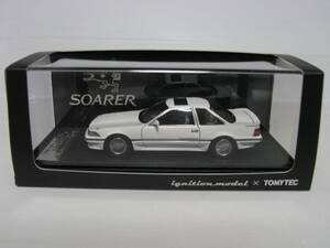 イグニッションモデル×トミーテック 1/43 Toyota Soarer 2.0GT-TWIN TURBO L トヨタ ソアラ ツインターボ ホワイト ノーマル