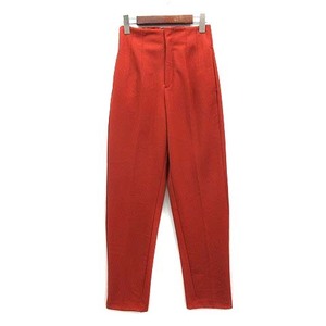 アズールバイマウジー AZUL by moussy DARTS TAPERED PANTS ダーツ テーパードパンツ S オレンジ 2022AW レディース