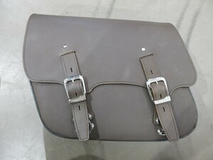 【475】中古品：DEGNER　ハングステーレザーサドルバッグ　（メーカー不明バッグサポート付き）