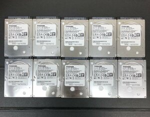 1円～ ■ 2.5インチ　HDD 500GB　10点　まとめ売り　TOSHIBA　データ消去済　動作可