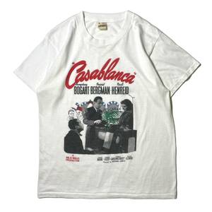 70s USA製 Casablanca Vintage Movie Tee カサブランカ ハンフリーボガート 映画 ムービー ヴィンテージ ビンテージ Tシャツ アート 企業