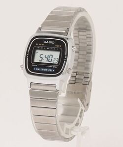 「CASIO」 デジタル腕時計 FREE シルバー レディース