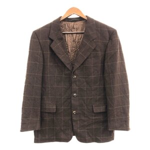 HUGO BOSS ヒューゴボス Loro Piana ロロピアーナ ウール カシミヤ テーラードジャケット ブラウン (メンズ 52) 中古 古着 P9109