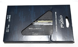 Crucial Ballistix DDR4-3200 16GB×2 32GB BL2K16G32C16U4B Micron 絶版 希少　中古品