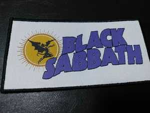 BLACK SABBATH 刺繍パッチ ワッペン LOGO ブラックサバス 黒枠 / motorhead iron maiden metallica blue oyster cult