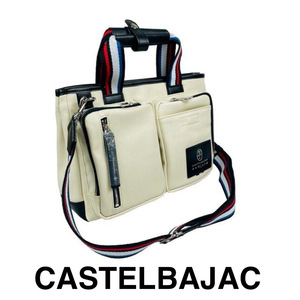 カステルバジャック　CASTELBAJAC　2WAYトートバッグ　ショルダーバッグ　トートバッグ　可愛いバッグ　037501-1　シロ