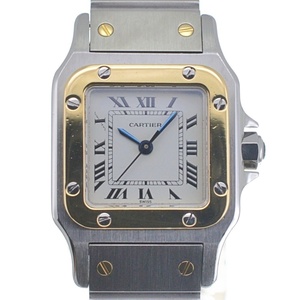 カルティエ CARTIER ヴィンテージ サントスガルベ SM SS/K18YG 自動巻き レディース 良品 L#133700