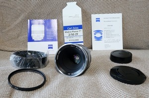 超レアー ほぼ新品未使用 Carl Zeiss Planar T * 2/50 ZF