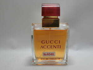 【№4046－香水7001】廃盤希少レア香水　中古品：GUCCI ACCENTI グッチ アチェンティ オードトワレ 50ml 香水 残たっぷり