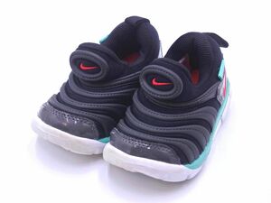 NIKE ナイキ キッズ 343938-029 DYNAMO FREE TD ダイナモフリーTD ベビー スリッポン スニーカー size12ｃｍ/黒ｘ緑 ■■ ☆ edb0 子供服