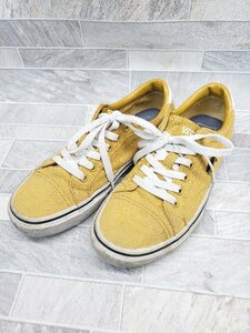 ◇ VANS ヴァンズ 581237-0002 ローカット スニーカー シューズ サイズ24.0cm イエロー系 レディース P