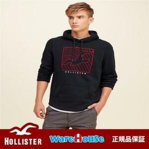 【送料無料】MサイズHOLLISTER ホリスター グラフィックパーカー Logo Graphic Hoodie【Navy】ネイビー アメカジ インポート