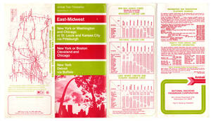 アメリカ　アムトラック(Amtrak)　 列車時刻表　1977年4月