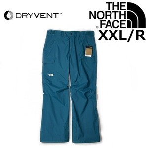 1円～!売切!【正規新品】THE NORTH FACE◆FREEDOM PANTS パンツ ロング US限定 撥水 ハーフドームロゴ 刺繍 スノボ(XXL/R)青 190110-20