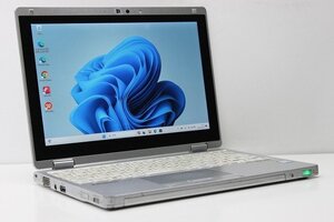 1円スタート ノートパソコン 2in1PC Windows11 WPS office搭載 Panasonic レッツノート CF-RZ6 第7世代 Core i5 SSD256GB メモリ8GB