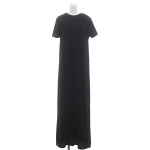 ザロウ Maritza Layered Organic Cotton Maxi Dress ワンピース ロング マキシ丈 ノースリーブ 半袖 レイヤード XS 黒 ■SH レディース