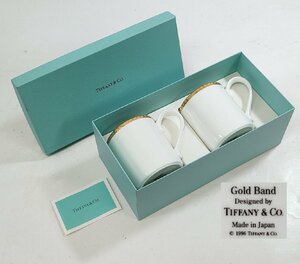 ☆TIFFANY＆Co. ティファニー ペア マグカップ Gold Band ゴールドバンド 箱付 食器