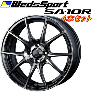 WedsSport SA-10R ホイール4本 ゼブラブラックブライト 6.5-16inch 4H/PCD100 inset+38